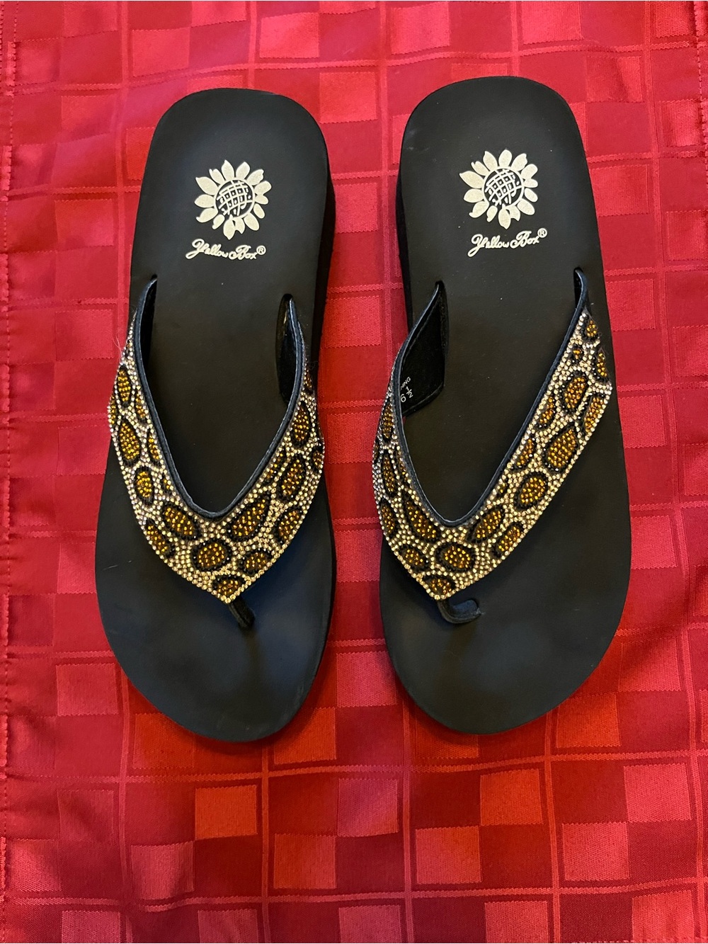 Yellow Box flip flop sandals